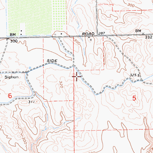Topographic Map of North Side Canal, CA