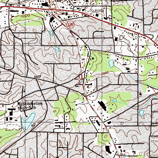 Topographic Map of Apostolic Christian Training Center, GA