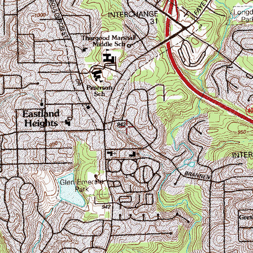 Topographic Map of First Steps Christian Academy, GA