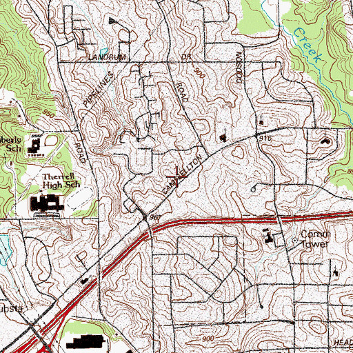 Topographic Map of Atlanta Fire / Rescue Station 05, GA