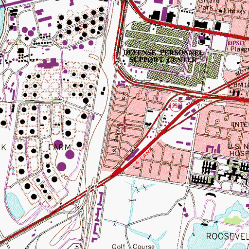 Topographic Map of Passyunk Homes, PA