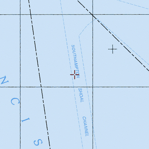 Topographic Map of Southampton Shoal Channel, CA