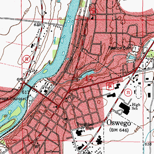 Topographic Map of Stonegate Park, IL