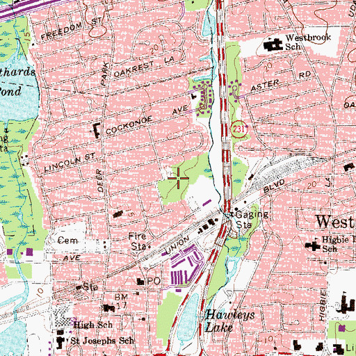 Topographic Map of Smith Street Pumping Station, NY