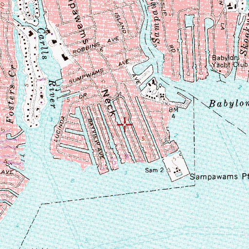 Topographic Map of Araca Canal, NY