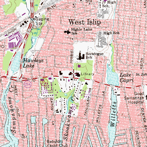 Topographic Map of La Grange Hotel, NY