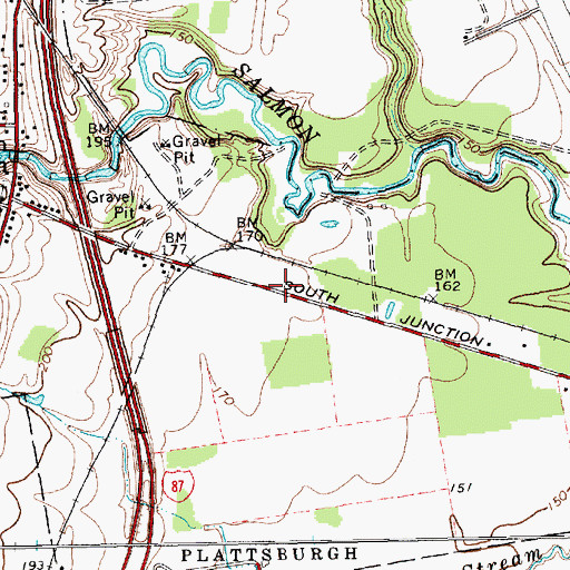 Topographic Map of Salmon River (historical), NY