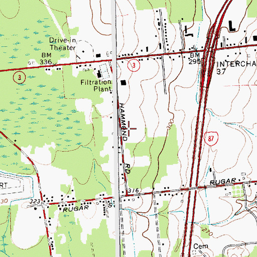 Topographic Map of Rugar Street School (historical), NY