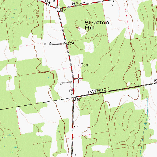 Topographic Map of Stratton Hill School (historical), NY