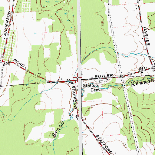 Topographic Map of District School Number 11 (historical), NY