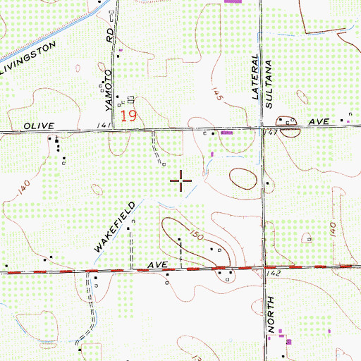 Topographic Map of Wakefield Lateral, CA