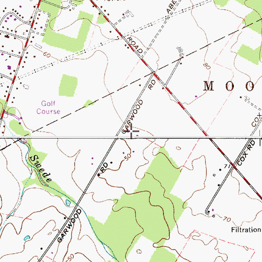 Topographic Map of Moorestown Childrens Preschool, NJ