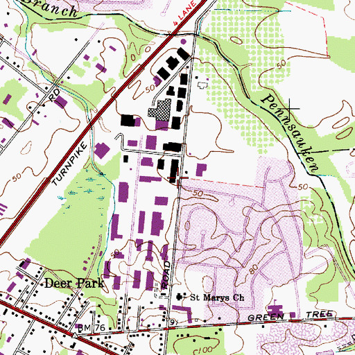 Topographic Map of The Goddard School - Cherry Hill, NJ