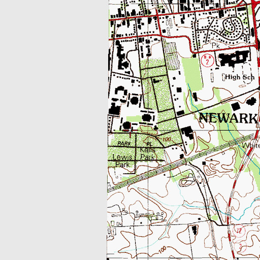 Topographic Map of University of Delaware Harrington Commons C, DE
