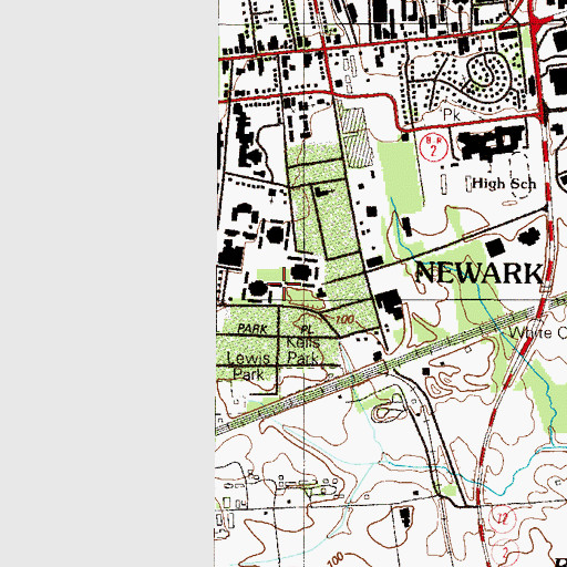 Topographic Map of University of Delaware Harrington Commons A, DE