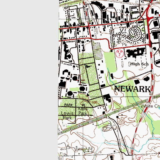Topographic Map of University of Delaware Russell Complex Building A, DE