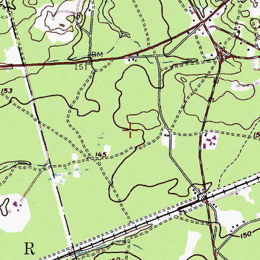 Topographic Map of Cedar Glen Lakes Census Designated Place, NJ