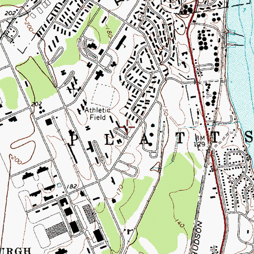 Topographic Map of Parc Census Designated Place, NY