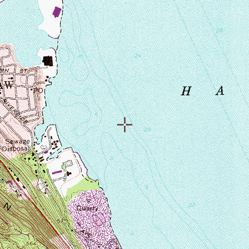 Topographic Map of Village of Haverstraw, NY