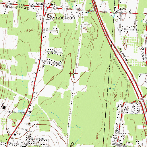 Topographic Map of Village of New Square, NY