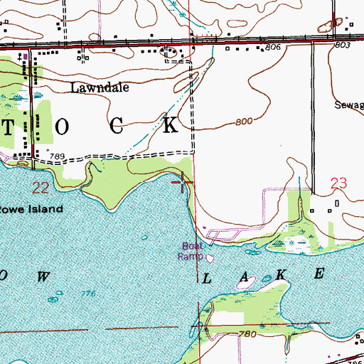 Topographic Map of Greater Galesburg Census Designated Place (historical), MI