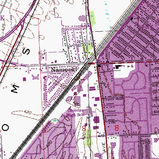 Topographic Map of City of Granite City, IL
