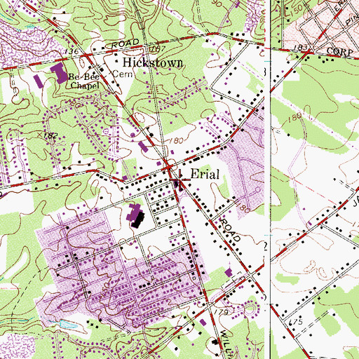 Topographic Map of Gloucester Township Fire District 6, NJ