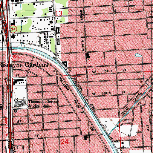 Topographic Map of Golden Glades Census Designated Place, FL