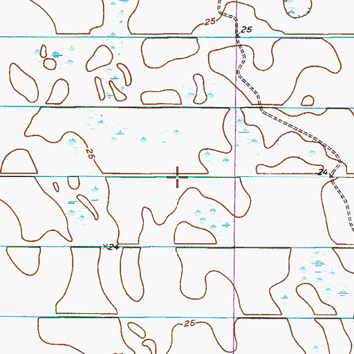 Topographic Map of City of Fellsmere, FL