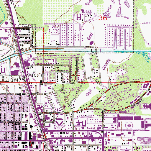 Topographic Map of City of Vero Beach, FL