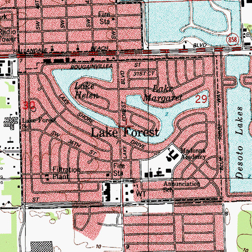 Topographic Map of City of West Park, FL