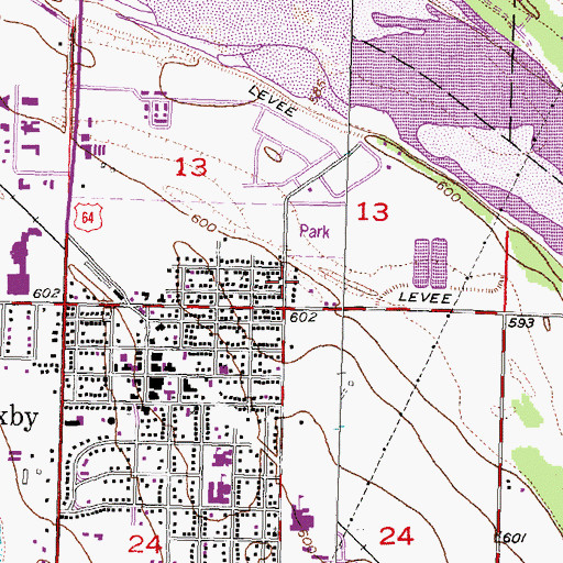 Topographic Map of City of Bixby, OK