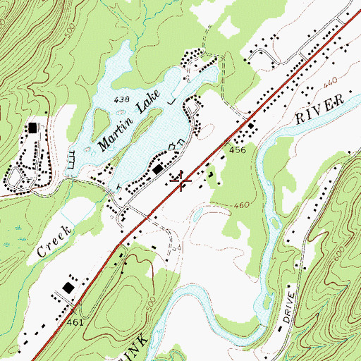 Topographic Map of Tri-State Christian Camp, NY