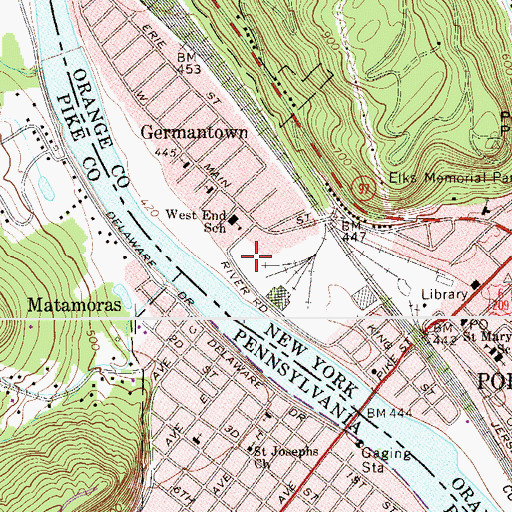 Topographic Map of Childrens Memorial Park, NY