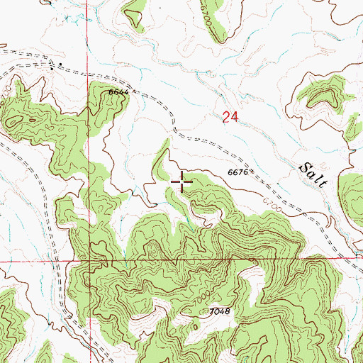 Topographic Map of Red Rock Chapter, NM