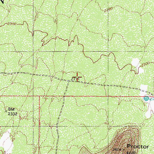 Topographic Map of Schuk Toak District, AZ