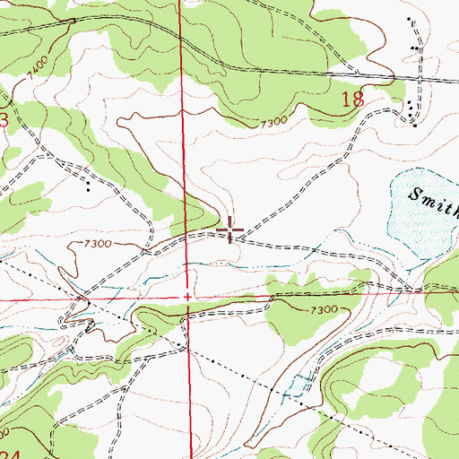 Topographic Map of Smith Lake Chapter, NM