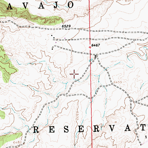 Topographic Map of Twin Lakes Chapter, NM
