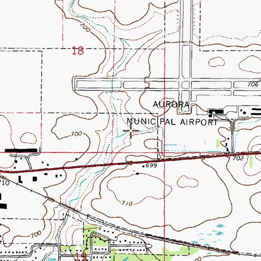 Topographic Map of Sugar Grove Branch North, IL