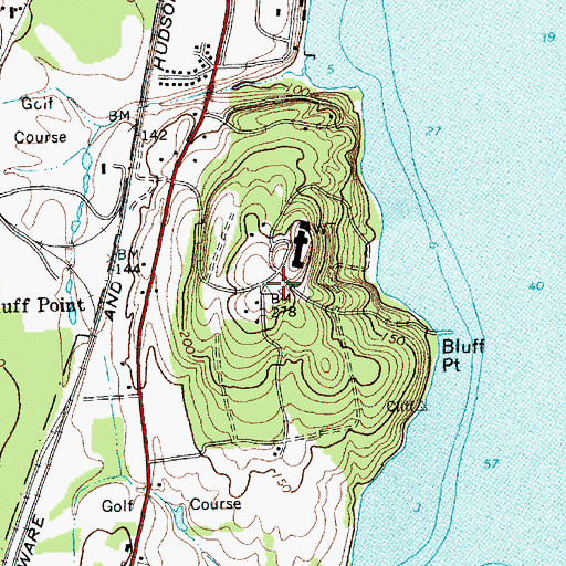 Topographic Map of Stafford Center For Arts And Technology, NY