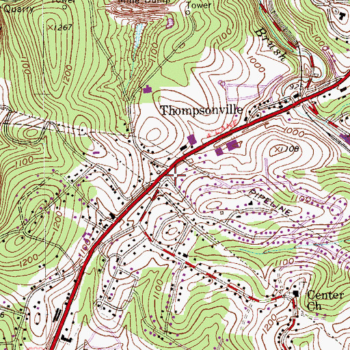 Topographic Map of Our Redeemer Lutheran Church, PA