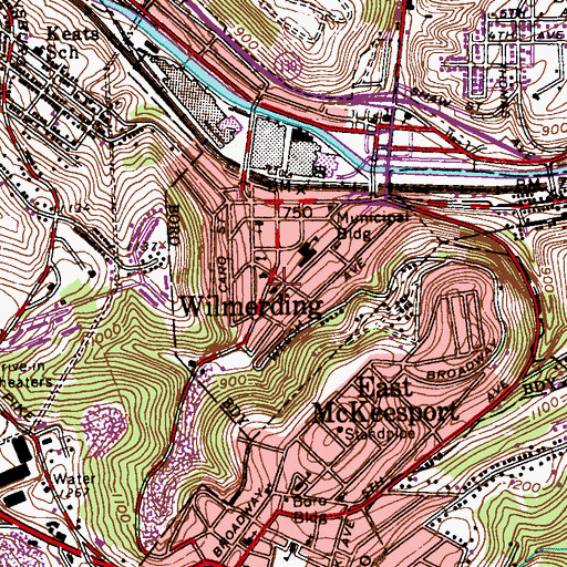 Topographic Map of Saint Jude the Apostle Church, PA