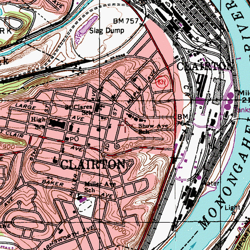 Topographic Map of The Church of Jesus Christ of Latter Day Saints, PA