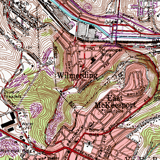 Topographic Map of Holy Spirit Praise and Fellowship Center, PA