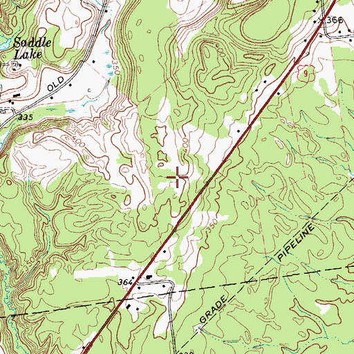 Topographic Map of Grants Woods, NY