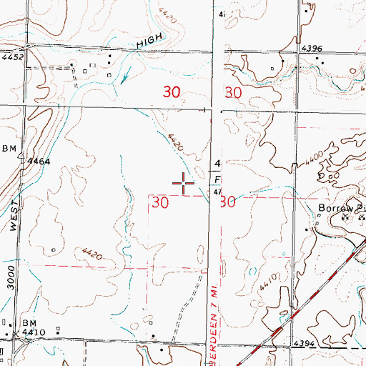 Topographic Map of Lateral P, ID