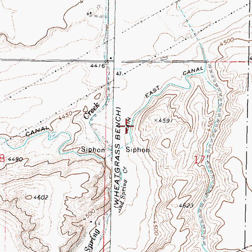Topographic Map of E 10.5 Lateral, ID