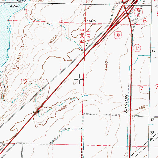 Topographic Map of W 4.2 Lateral, ID