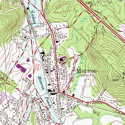 Topographic Map of Grace Episcopal Church, NY