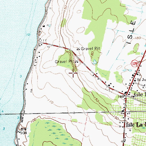 Topographic Map of Hawk's Nest Airport, VT